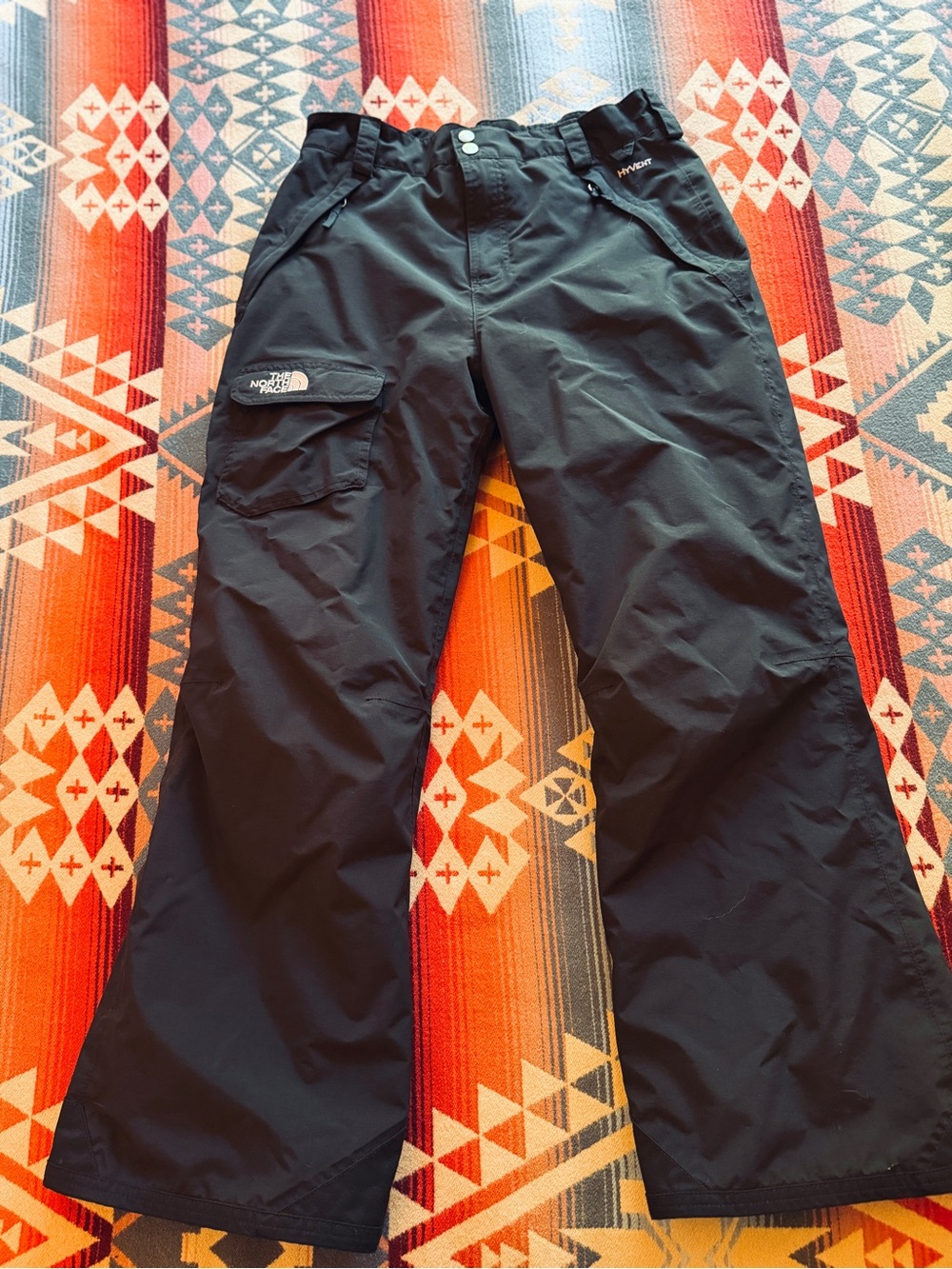 The North Face HyVent Insulated Ski Snow Pants Girls XL 18 Black